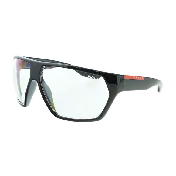 Prada 0PS 08US 1AB09H Active Black Wrap Sunglasses - Picture 1 of 5